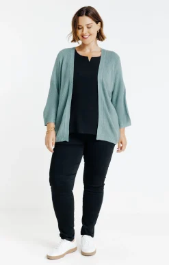 Toscane Boutique Pulls & Cardigans|Cardigan avec fil lurex KAKI CLAIR