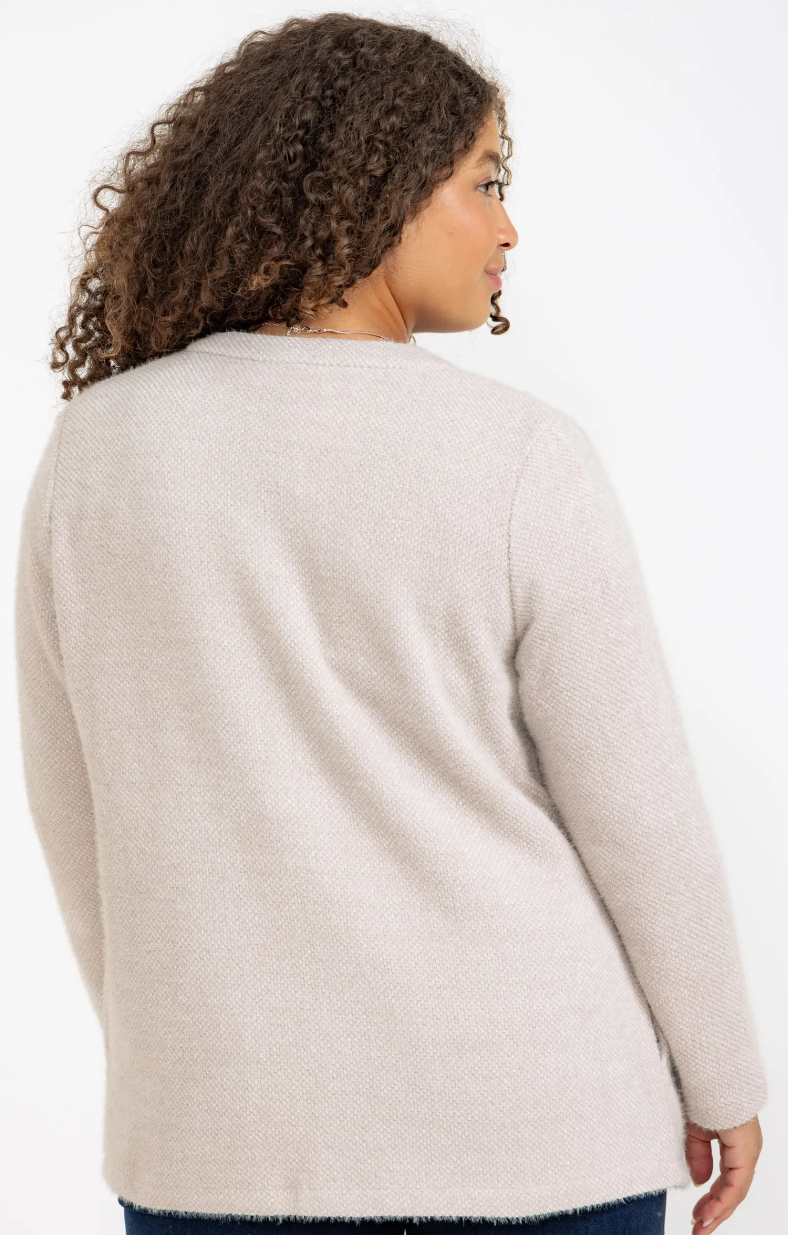 Toscane Boutique Pulls & Cardigans|Cardigan long ouvert CREME