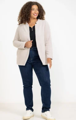 Toscane Boutique Pulls & Cardigans|Cardigan long ouvert CREME