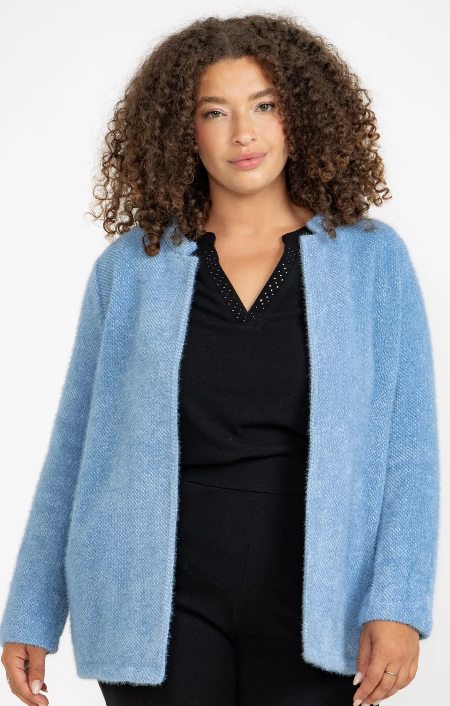 Toscane Boutique Pulls & Cardigans|Cardigan long ouvert BLEU ORAGE