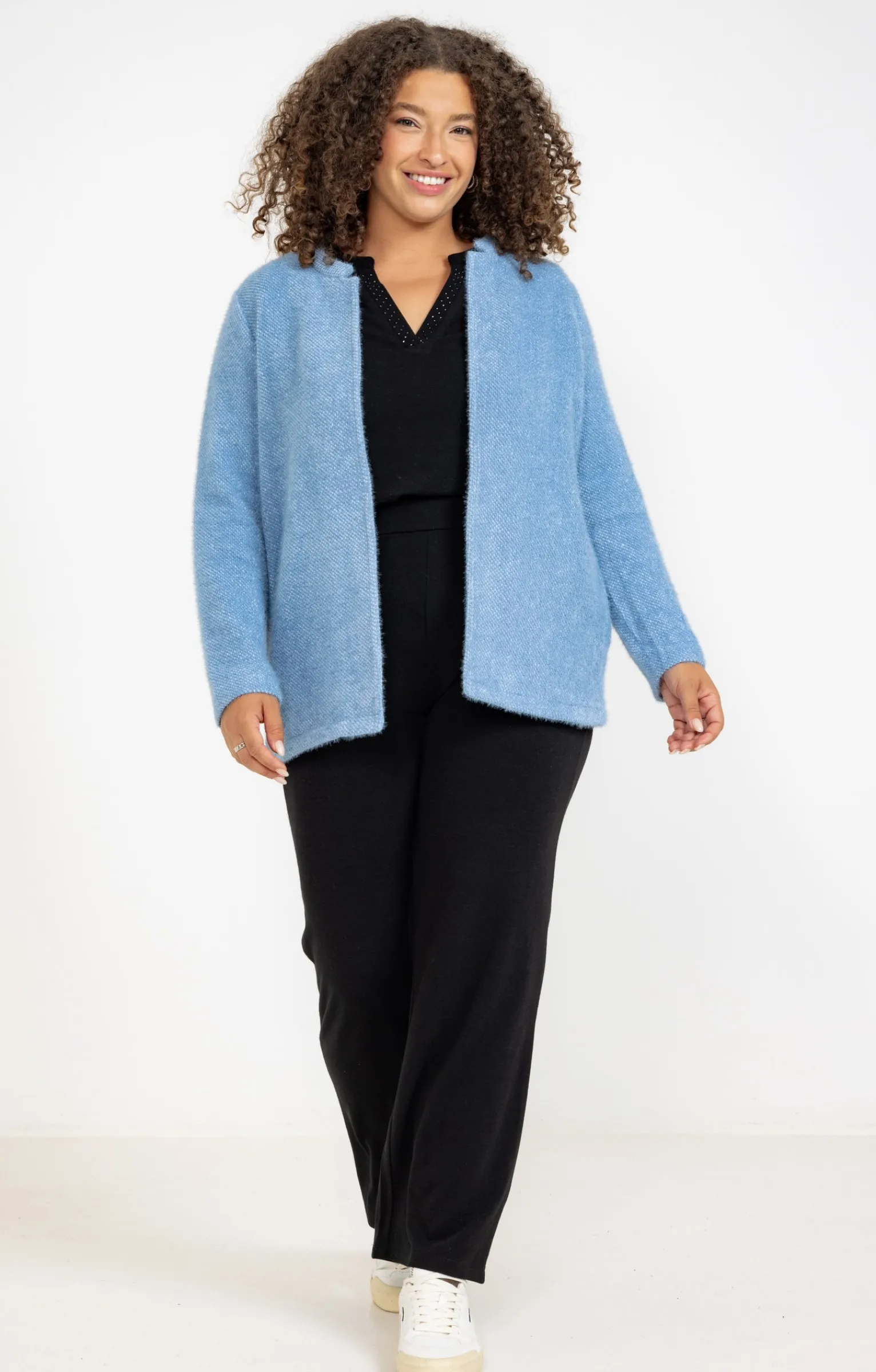 Toscane Boutique Pulls & Cardigans|Cardigan long ouvert BLEU ORAGE