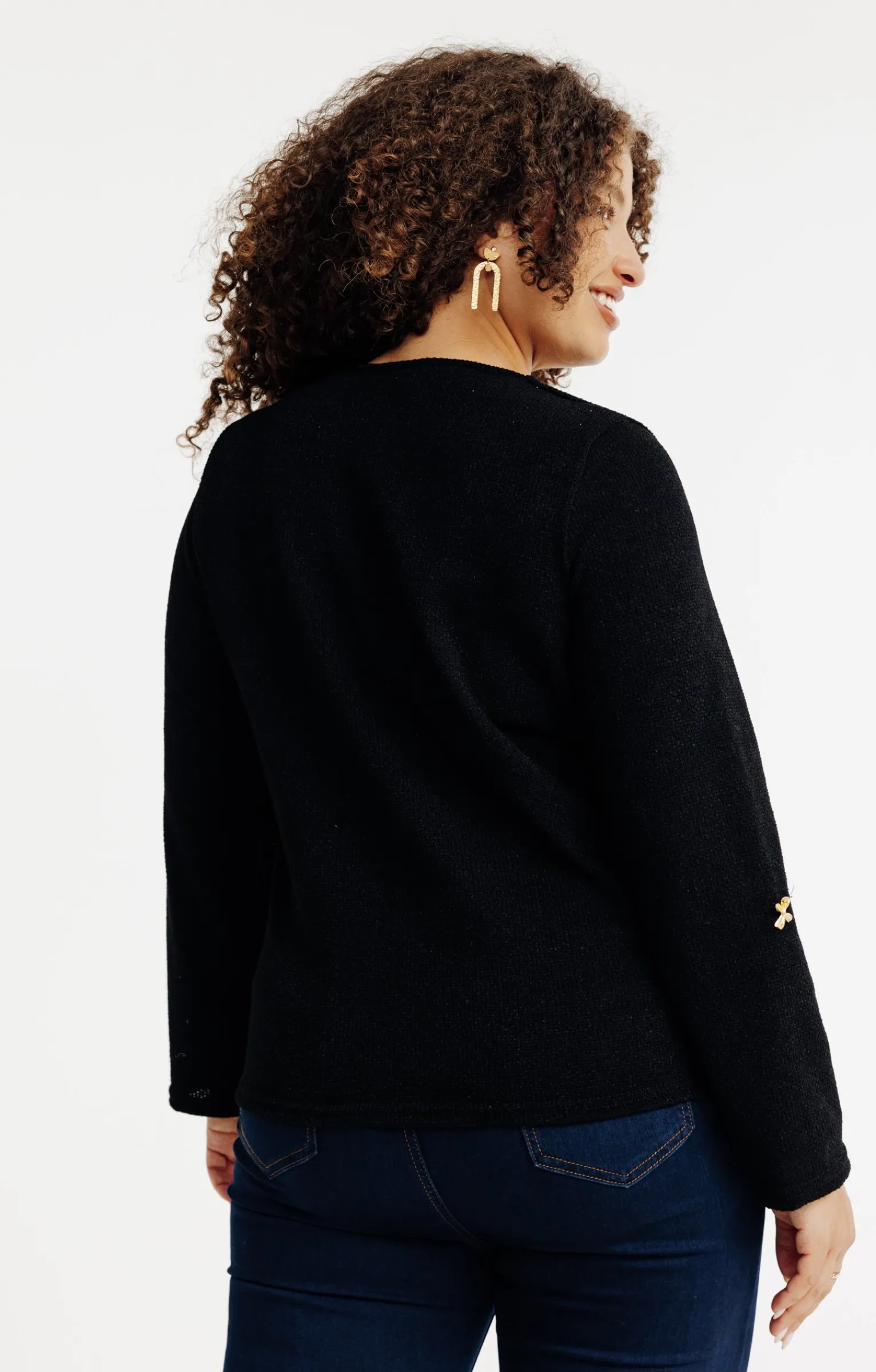 Toscane Boutique Pulls & Cardigans|Cardigan zippé NOIR