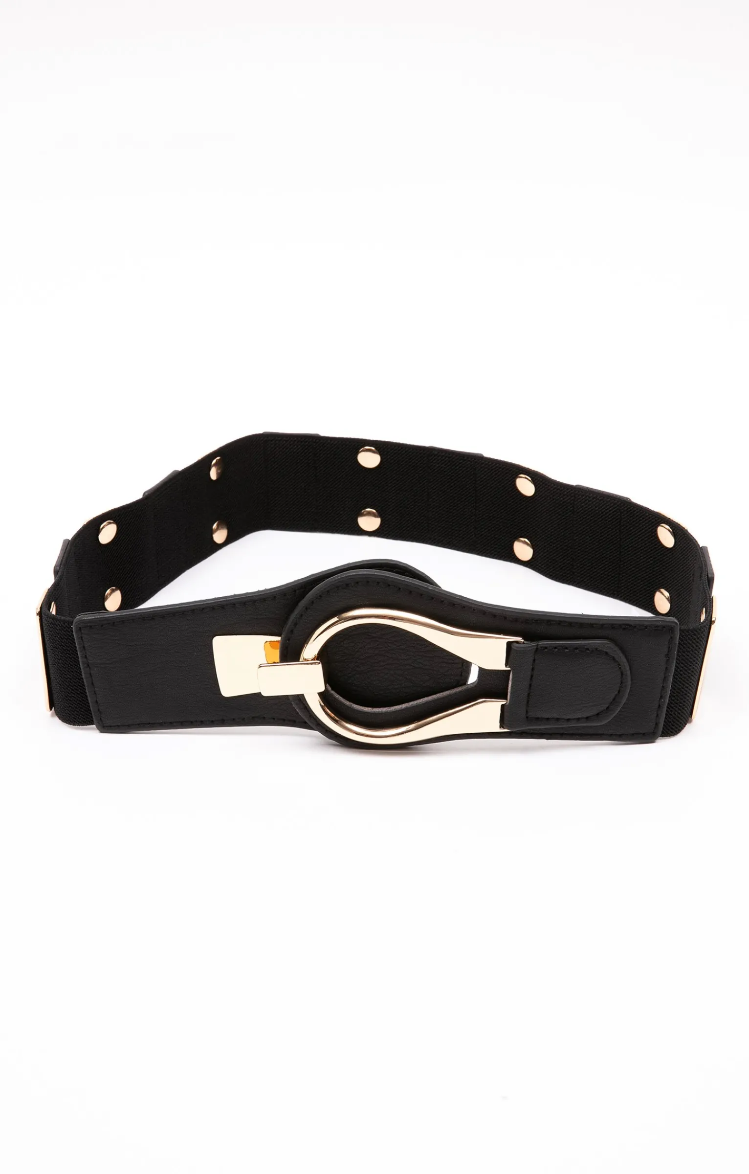 Toscane Boutique Accessoires|Ceinture large élastiquée NOIR