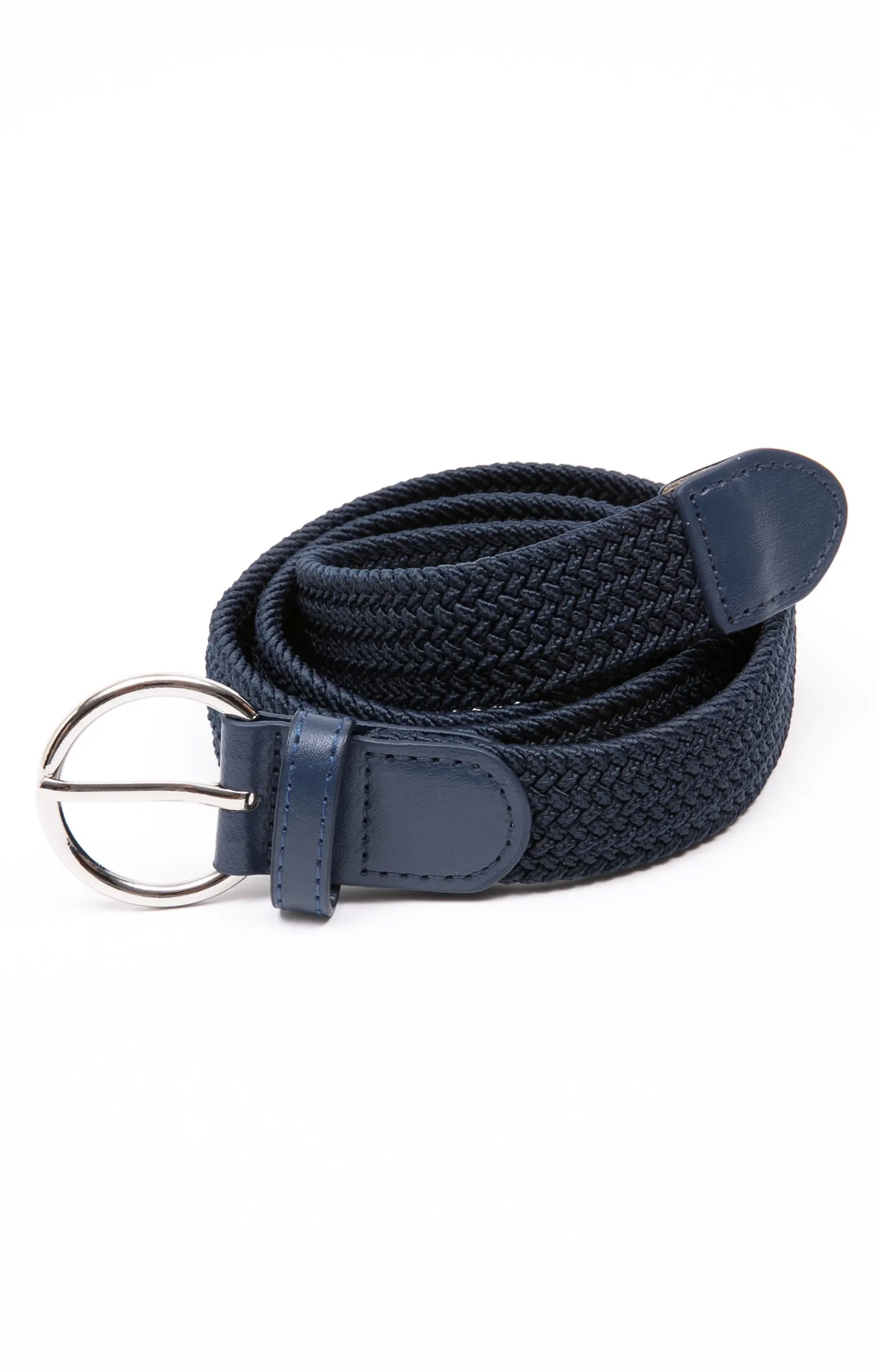 Toscane Boutique Accessoires|Ceinture tressée élastique MARINE