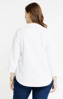 Toscane Boutique Chemisiers & Tuniques|Chemise avec broderies anglaises IVOIRE