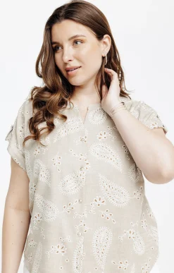 Toscane Boutique Chemisiers & Tuniques|Chemise courte BEIGE