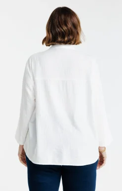 Toscane Boutique Chemisiers & Tuniques|Chemise effet froissé ECRU