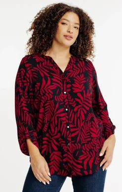 Toscane Boutique Chemisiers & Tuniques|Chemise imprimée TERRACOTTA