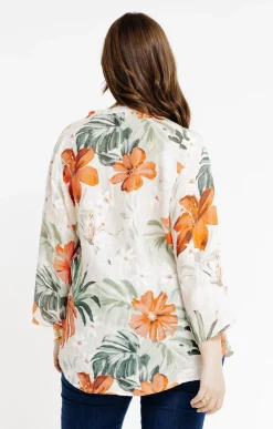 Toscane Boutique Chemisiers & Tuniques|Chemise imprimée BEIGE