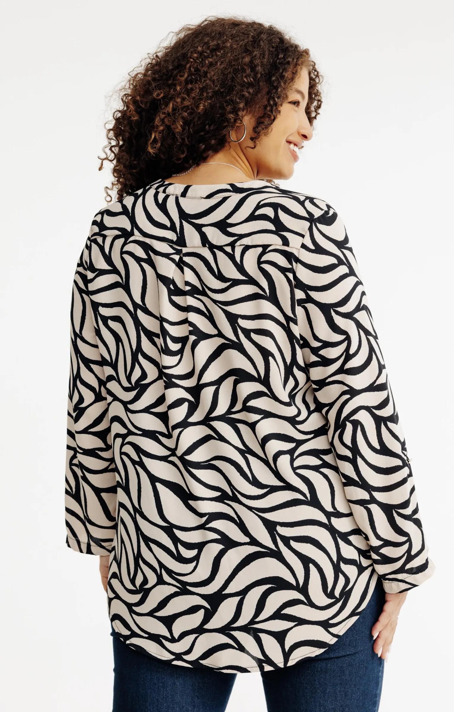 Toscane Boutique Chemisiers & Tuniques|Chemise imprimée NOIR