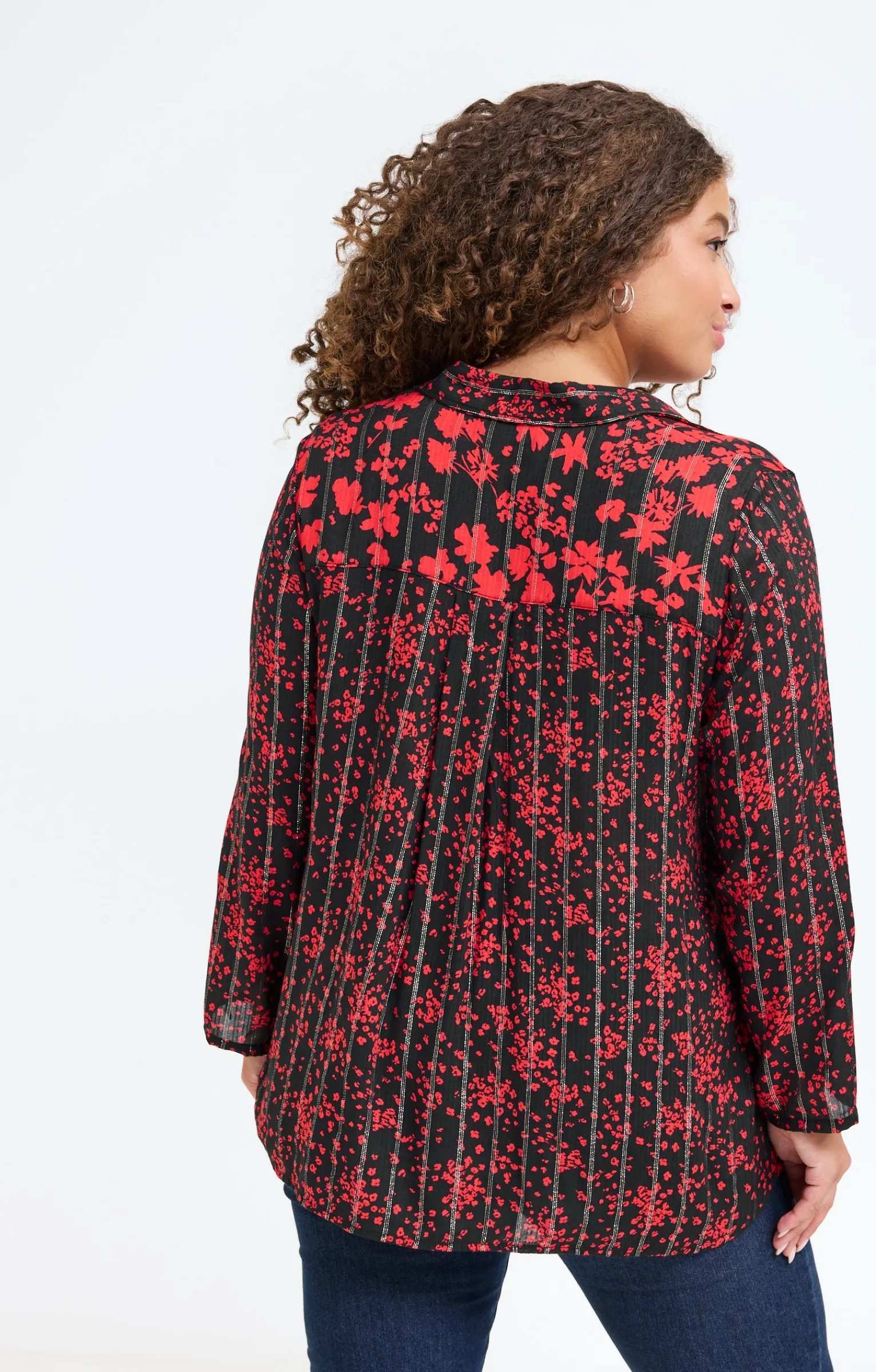 Toscane Boutique Chemisiers & Tuniques|Chemise imprimée patch NOIR