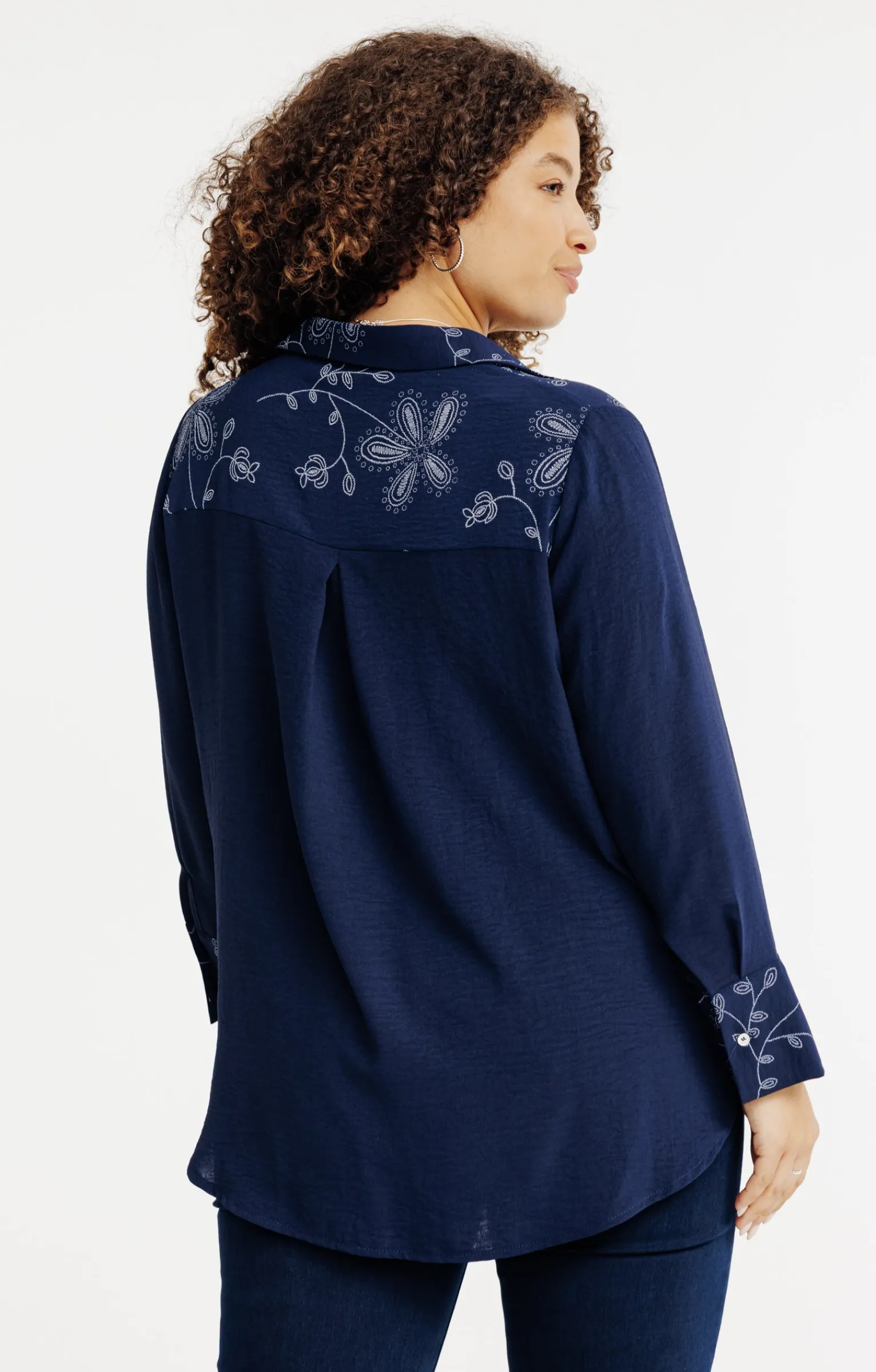 Toscane Boutique Chemisiers & Tuniques|Chemise patch MARINE