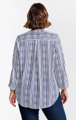 Toscane Boutique Chemisiers & Tuniques|Chemise rayée ECRU