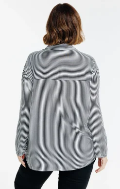 Toscane Boutique Chemisiers & Tuniques|Chemise rayée et fleurie ECRU