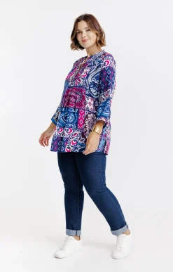 Toscane Boutique Chemisiers & Tuniques|Chemisier imprimé MARINE