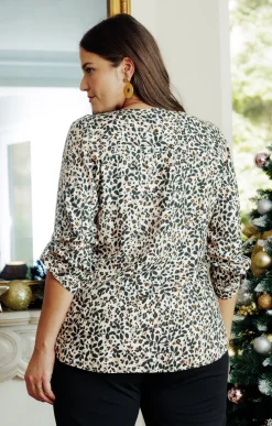 Toscane Boutique Chemisiers & Tuniques|Chemisier imprimé NOIR