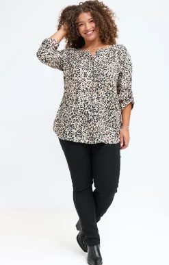 Toscane Boutique Chemisiers & Tuniques|Chemisier imprimé NOIR