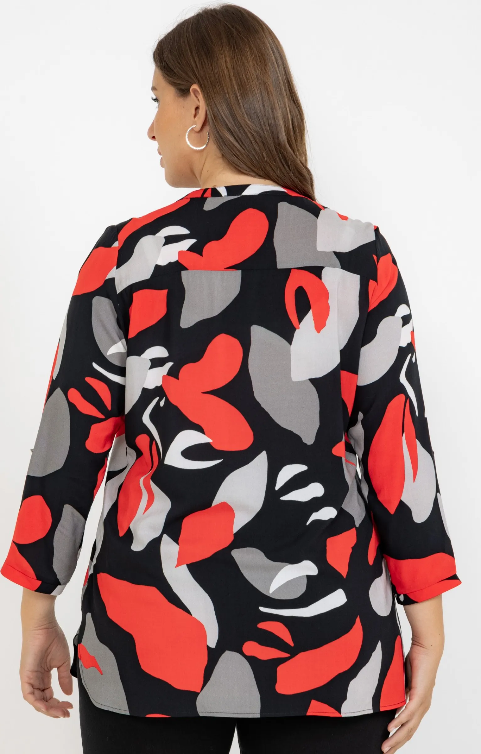 Toscane Boutique Chemisiers & Tuniques|Chemisier imprimé NOIR