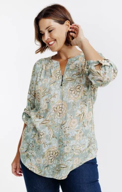 Toscane Boutique Chemisiers & Tuniques|Chemisier imprimé KAKI
