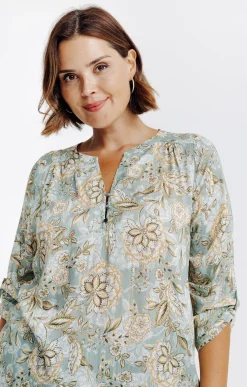 Toscane Boutique Chemisiers & Tuniques|Chemisier imprimé KAKI