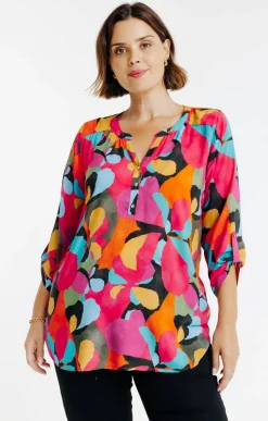 Toscane Boutique Chemisiers & Tuniques|Chemisier imprimé MULTICOLORE