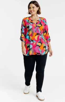 Toscane Boutique Chemisiers & Tuniques|Chemisier imprimé MULTICOLORE