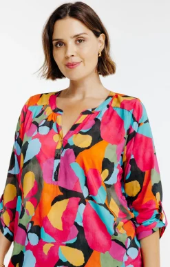 Toscane Boutique Chemisiers & Tuniques|Chemisier imprimé MULTICOLORE