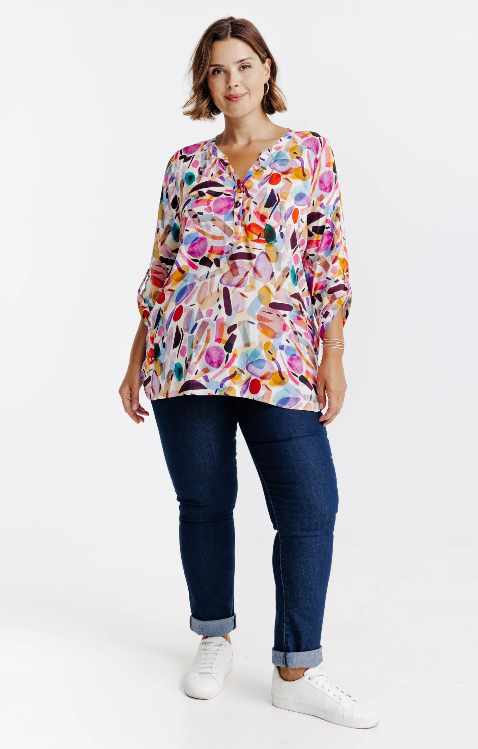 Toscane Boutique Chemisiers & Tuniques|Chemisier imprimé ECRU