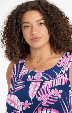 Toscane Boutique Tee-shirts|Débardeur à imprimé feuillage CLEMATITE