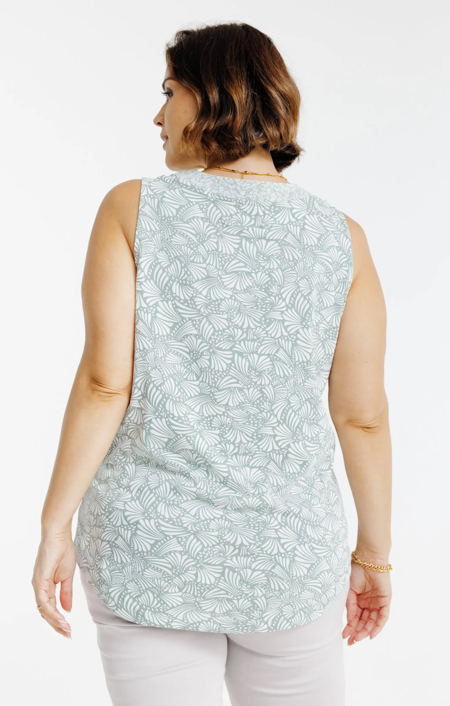 Toscane Boutique Tee-shirts|Débardeur imprimé TILLEUL