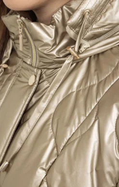 Toscane Boutique Parkas & Impers|Doudoune matelassée dorée DORE