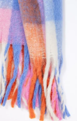 Toscane Boutique Accessoires|Echarpe chaude à carreaux s MULTICOLORE