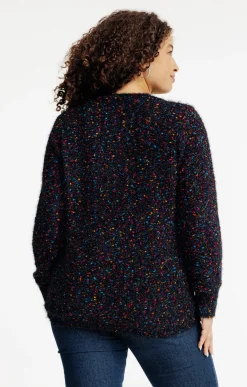 Toscane Boutique Pulls & Cardigans|Gilet fantaisie NOIR