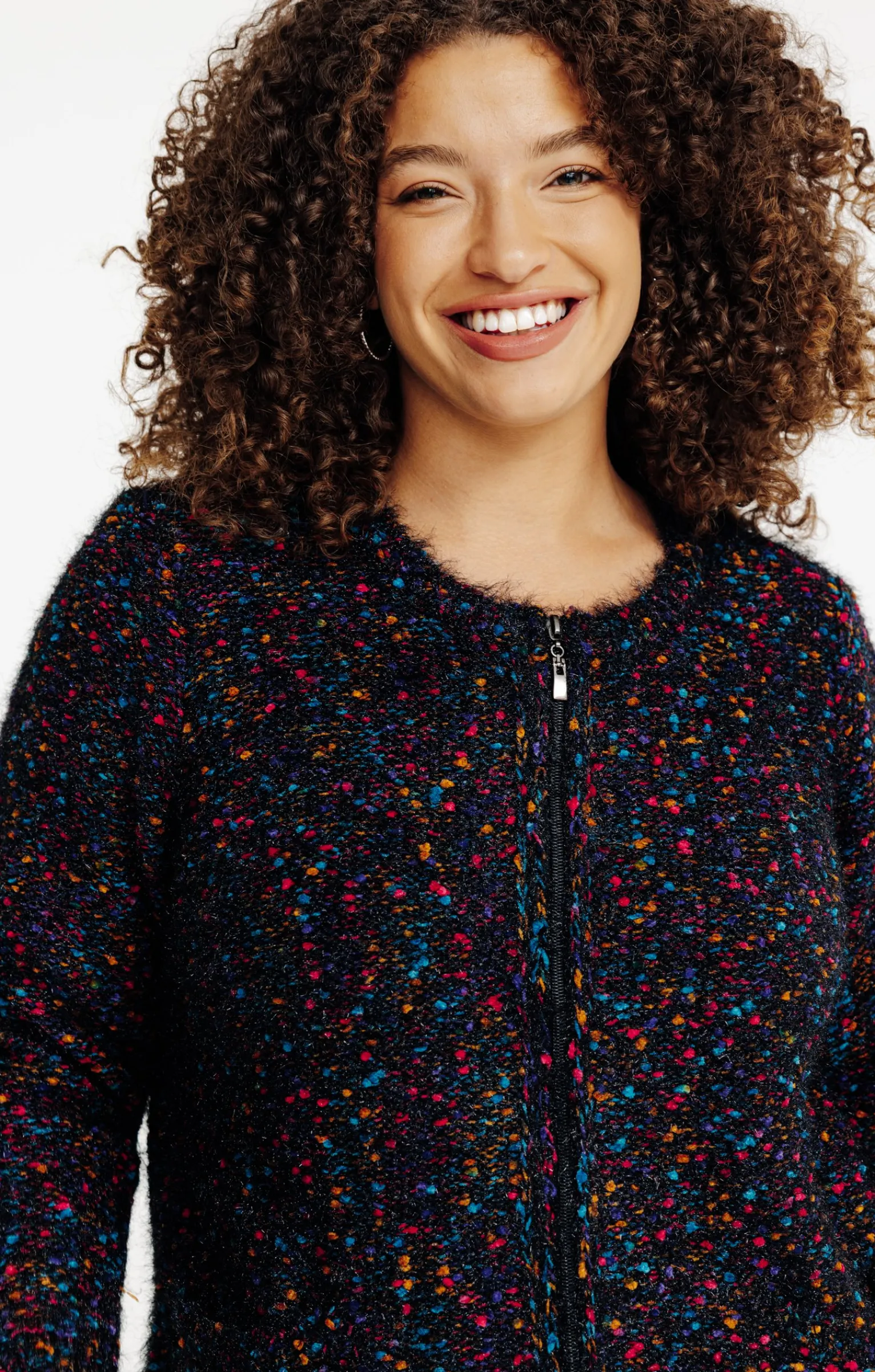 Toscane Boutique Pulls & Cardigans|Gilet fantaisie NOIR