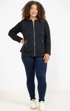 Toscane Boutique Pulls & Cardigans|Gilet matelassé uni NOIR