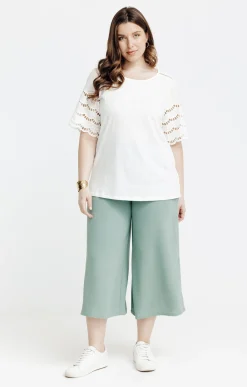 Toscane Boutique Jupes|Jupe culotte à poches CELADON