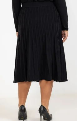 Toscane Boutique Jupes|Jupe maille chaude mini torsades NOIR