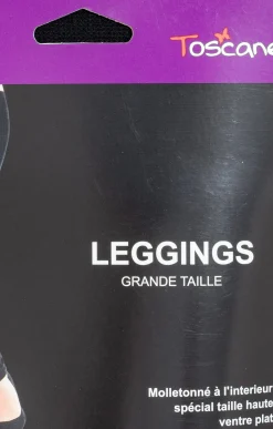 Toscane Boutique Accessoires|Legging chaud doublé polaire NOIR