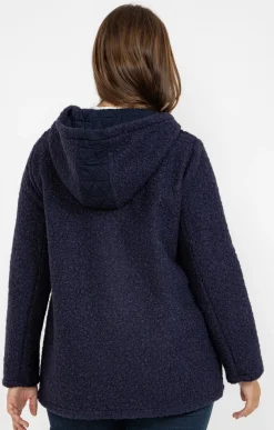 Toscane Boutique Manteaux|Manteau bi-matière MARINE