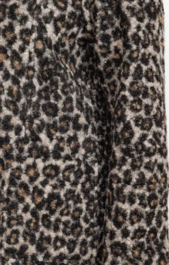 Toscane Boutique Manteaux|Manteau bouclette imprimé léopard BEIGE