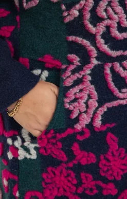 Toscane Boutique Manteaux|Manteau fantaisie patchs MULTICOLORE