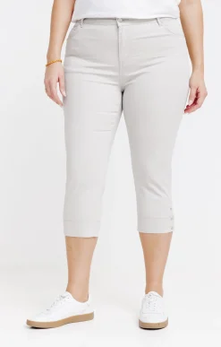 Toscane Boutique Pantalons|Pantacourt superstretch détail rivet AVOINE