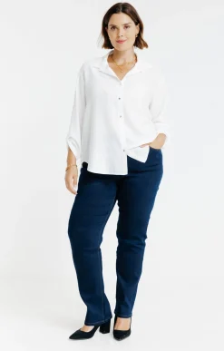 Toscane Boutique Pantalons|Pantalon 5 poches denim BLEU