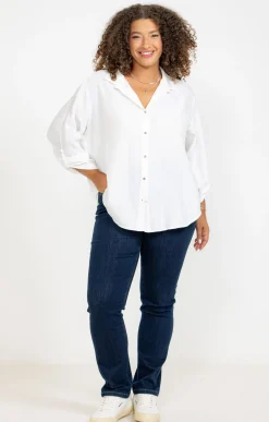 Toscane Boutique Pantalons|Pantalon 5 poches droit en denim BLEU