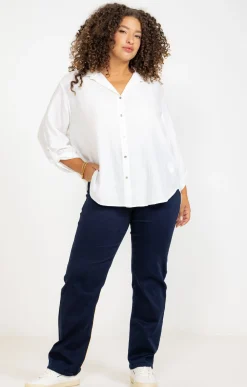 Toscane Boutique Pantalons|Pantalon 5 poches uni MARINE