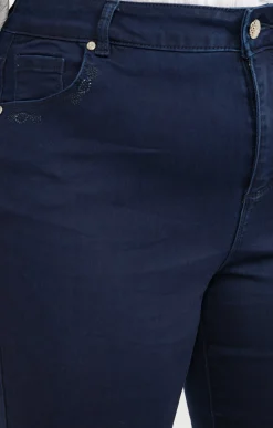 Toscane Boutique Pantalons|Pantalon 5 poches uni MARINE