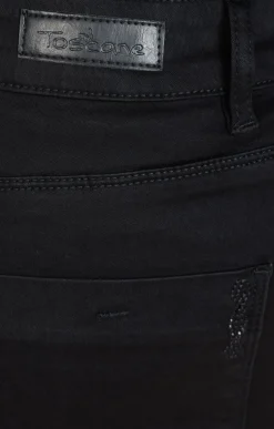 Toscane Boutique Pantalons|Pantalon 5 poches uni NOIR