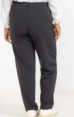 Toscane Boutique Pantalons|Pantalon droit avec boutons ARDOISE