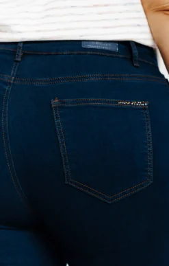 Toscane Boutique Pantalons|Pantalon droit denim BLEU