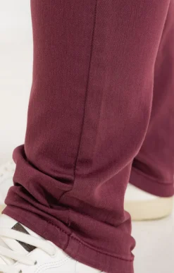 Toscane Boutique Pantalons|Pantalon droit effet satin BORDEAUX